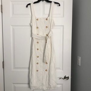 Reformation pinstripe dress